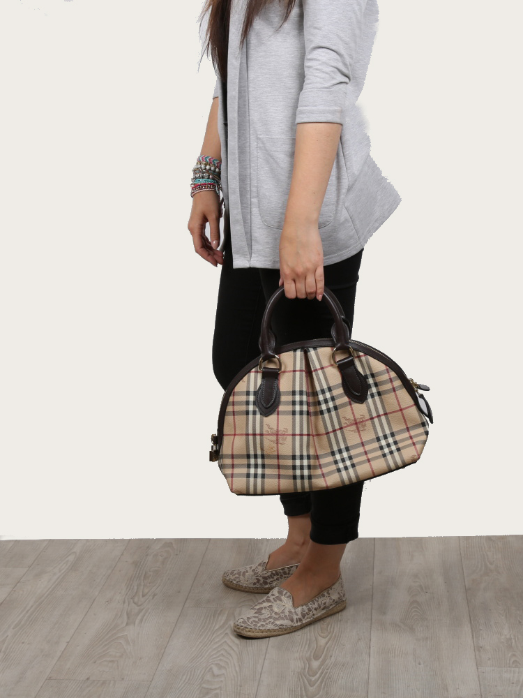 Burberry haymarket bowling bag hotsell