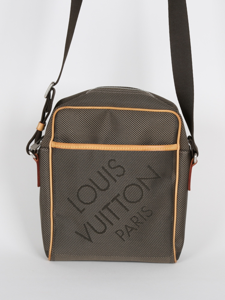 Louis Vuitton Messenger Citadin NM Damier Geant Terre in Canvas/Vachetta  with Silver-tone - US