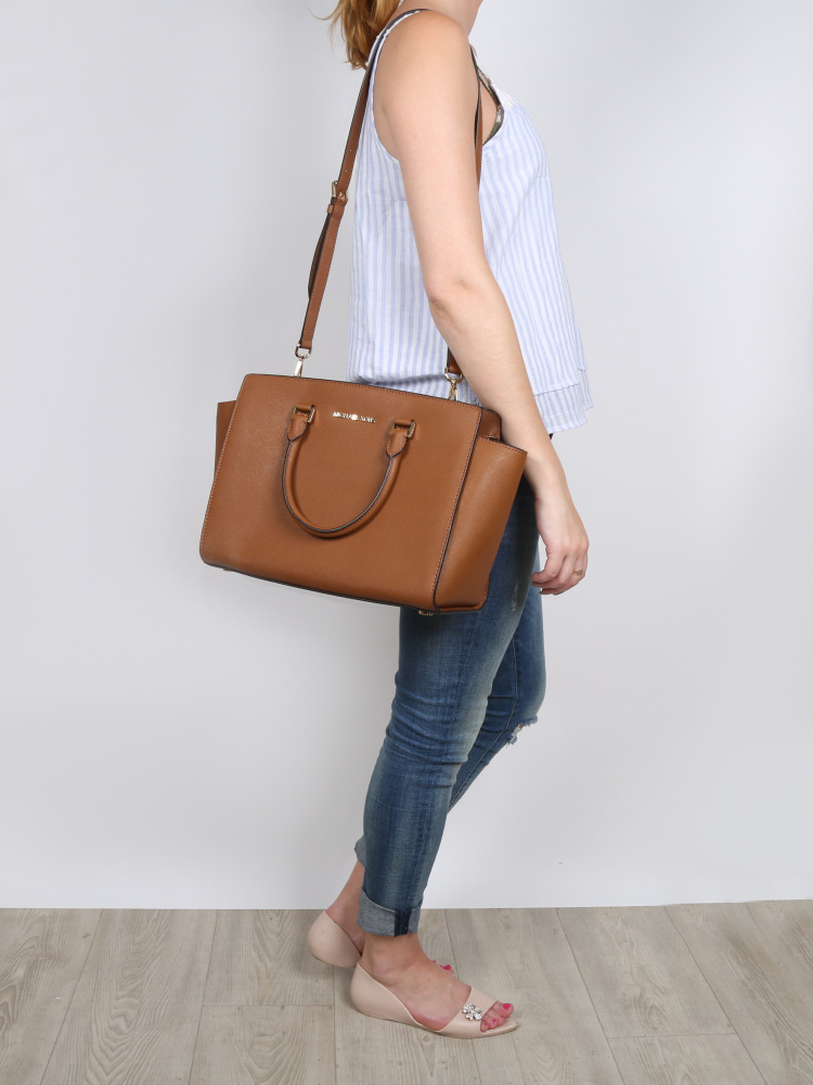 Michael Kors - Selma Large Saffiano Leather Brown