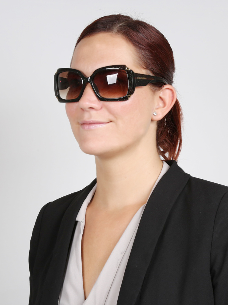 Louis Vuitton - Hortensia Sparkle Brown Sunglasses | www.luxurybags.eu