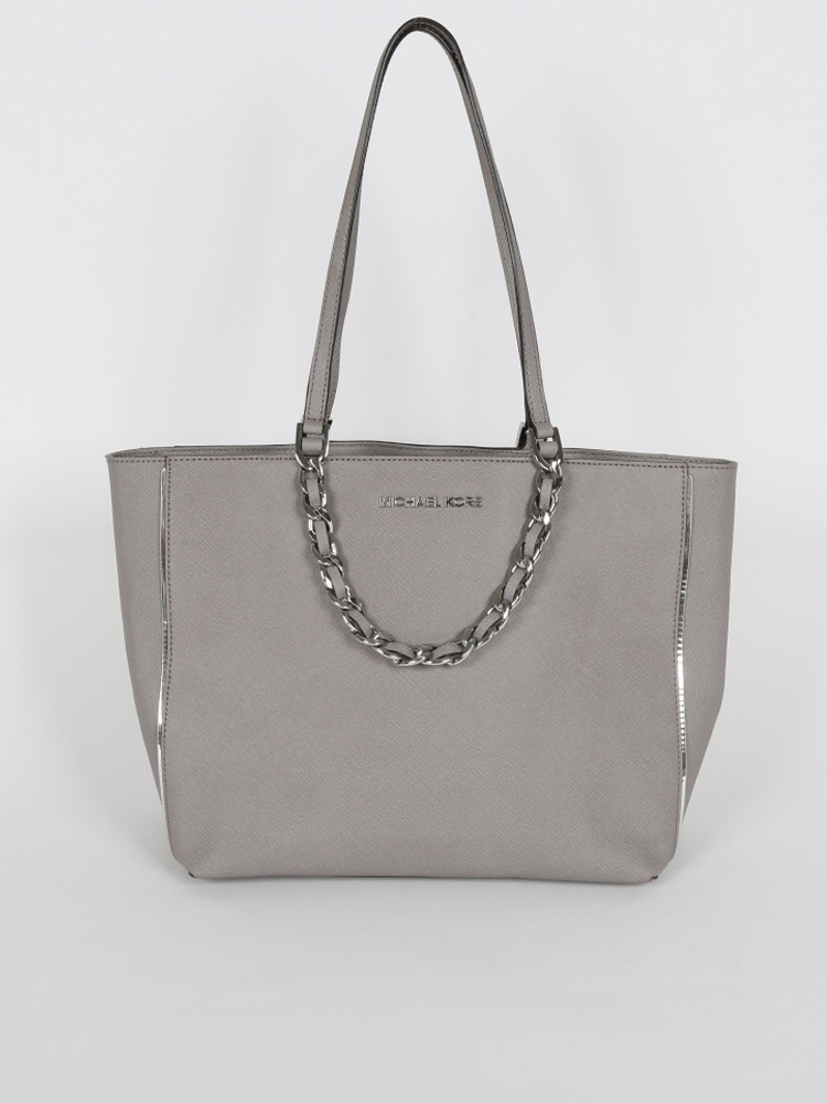 Michael Kors - Harper Grey Saffiano Leather Tote