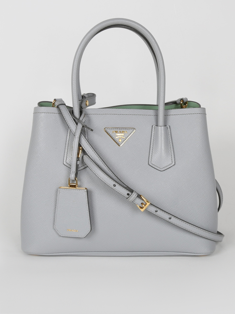 Prada - Small Double Bag Grey