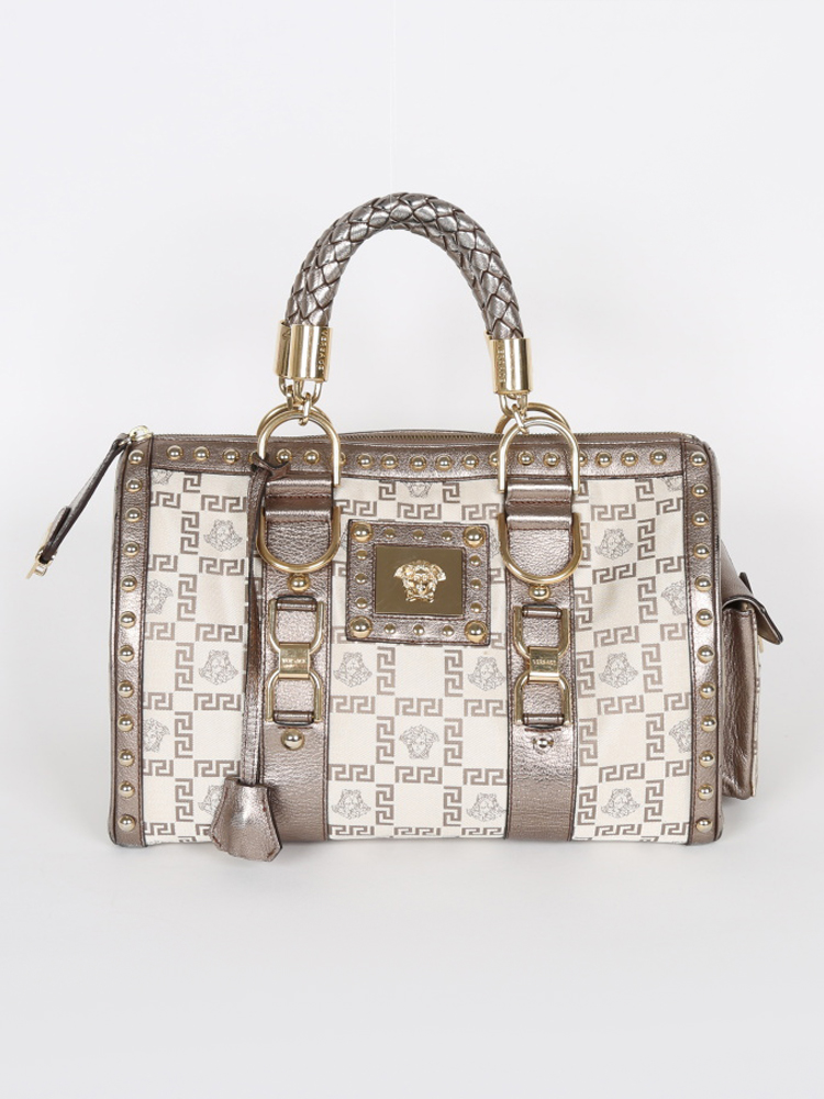 Versace Snap Out Of It Medusa Jacquard Boston www.luxurybags.eu