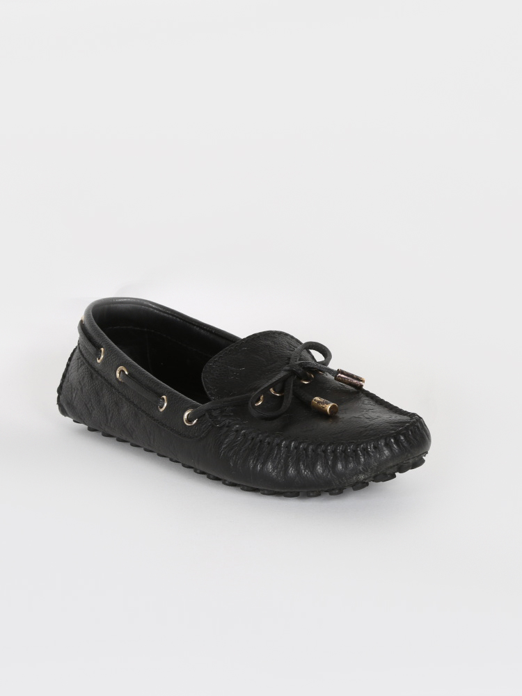 Louis Vuitton - Gloria Empreinte Black Leather Loafer 38 | www 