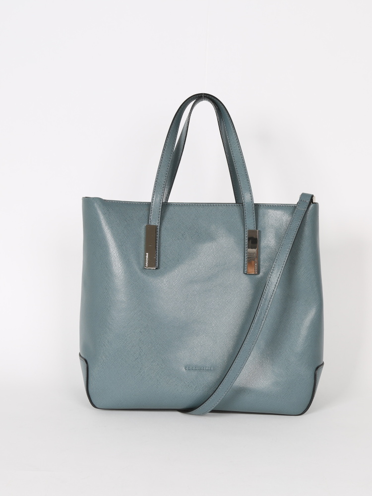 Coccinelle - Blue Saffiano Leather Shoulder Bag