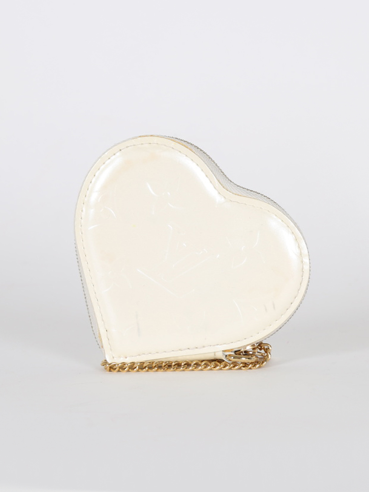 Louis Vuitton White Heart Coin Purse - Mastro Luxe