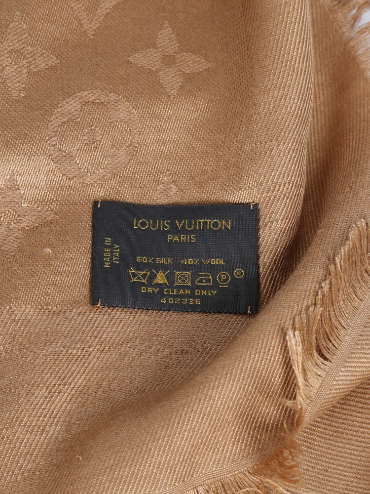 Louis Vuitton Monogram Shawl Caramel www.luxurybags.eu