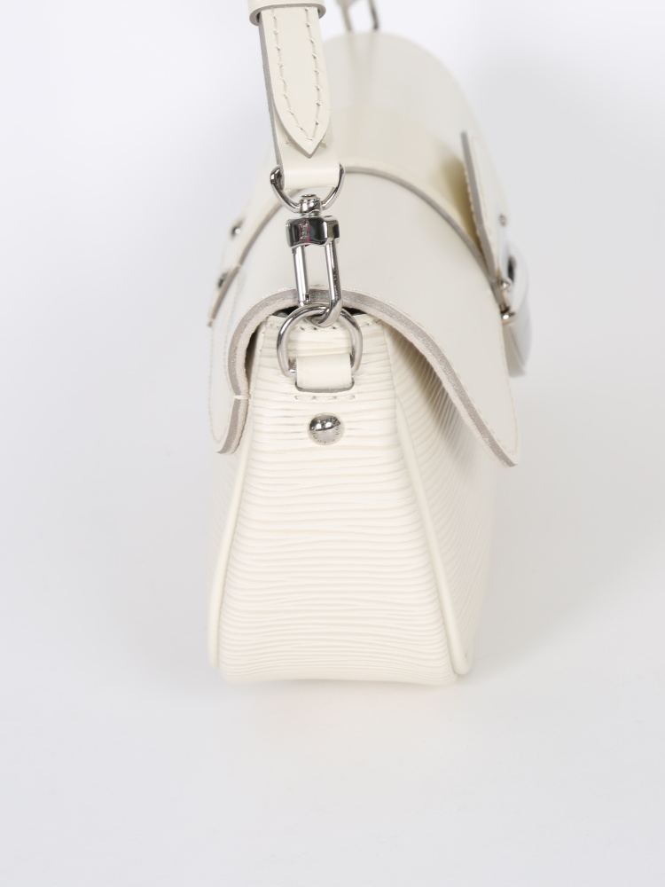 Louis Vuitton Montaigne Clutch in White Epi Leather, Luxury, Bags