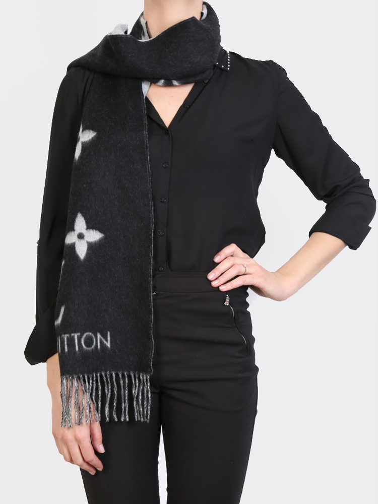 Louis Vuitton - Reykjavik Scarf - Cashmere - Black - Women - Luxury