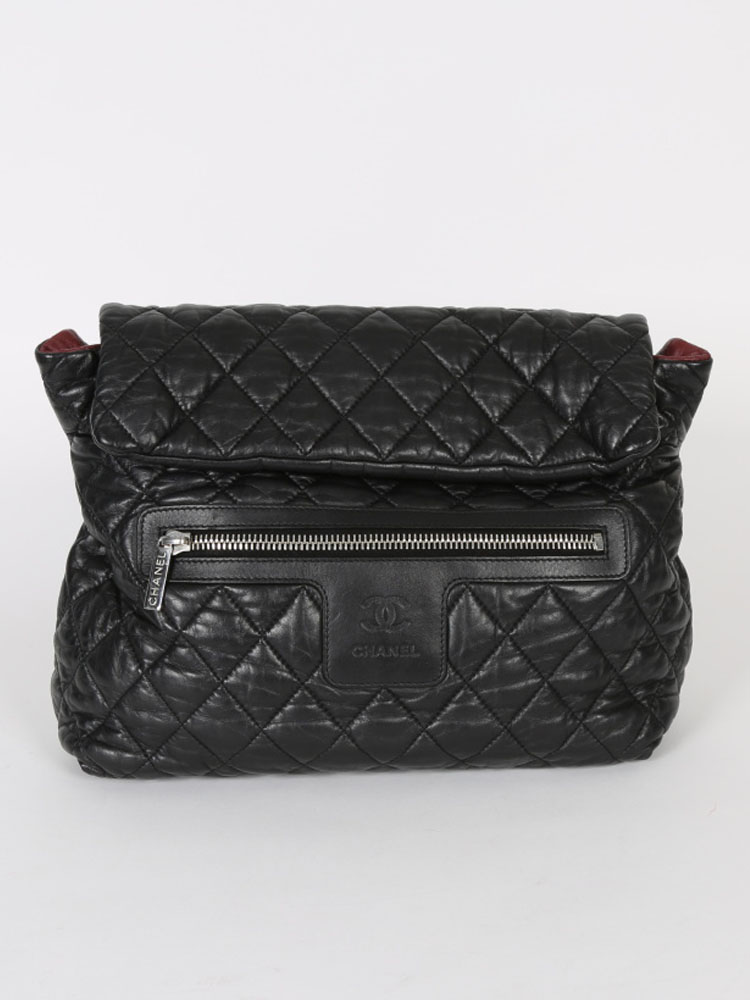 Chanel - Coco Cocoon Quilted Lambskin Backpack Noir
