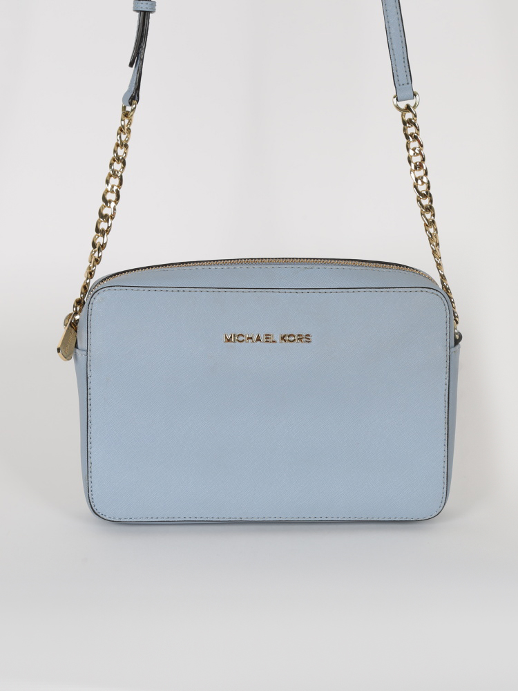 light blue michael kors bag