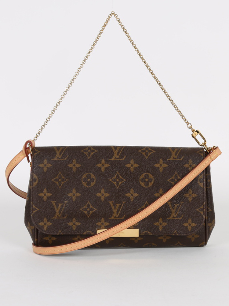 Louis Vuitton Favorite MM Monogram Canvas Cluth Bag Handbag