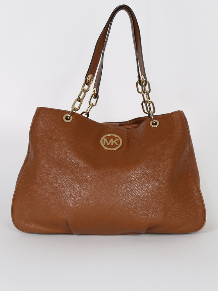 michael kors fulton brown large hobo bag