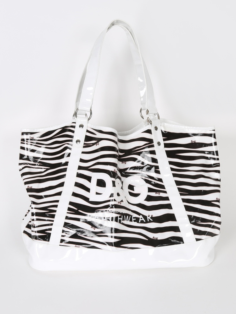 Dolce Gabbana Zebra Print Beach Bag www.luxurybags.eu