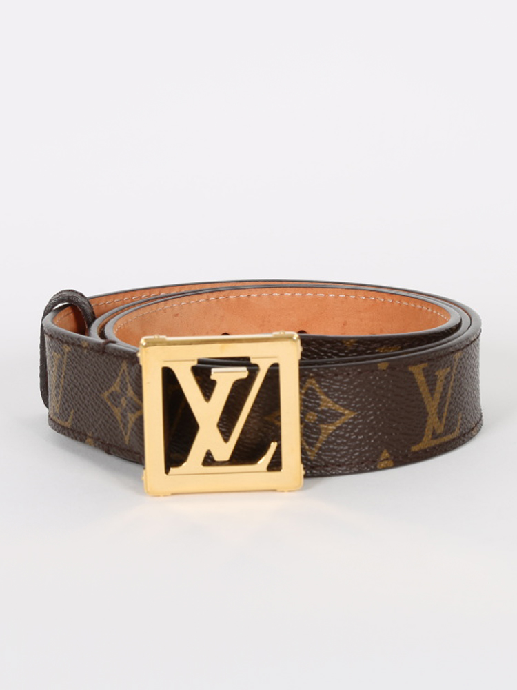 Louis Vuitton - LV Frame Monogram Canvas Belt 90