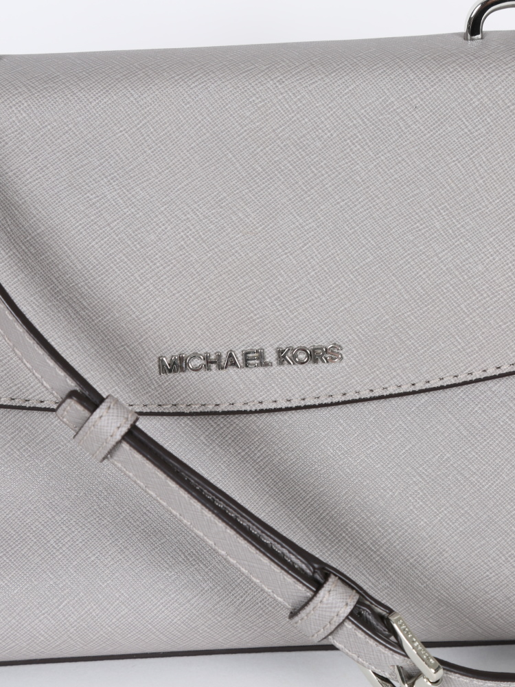 MICHAEL Michael Kors Ava X-Small Saffiano Leather Crossbody, Color Pearl  Grey 32F5SAVC1L-081 - AllGlitters