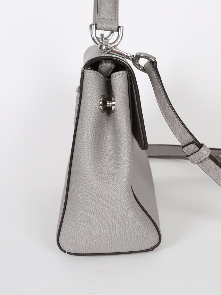 Ava leather crossbody bag Michael Kors Grey in Leather - 23954587