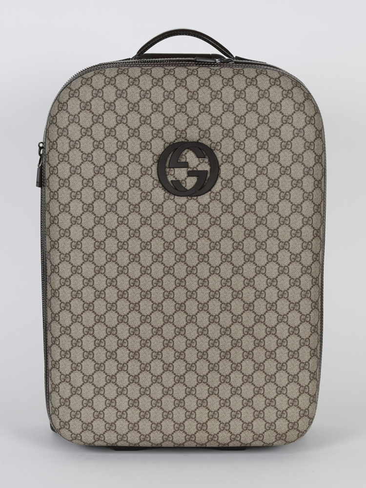 Gucci 'GG Supreme' Fabric Trolley in Natural for Men