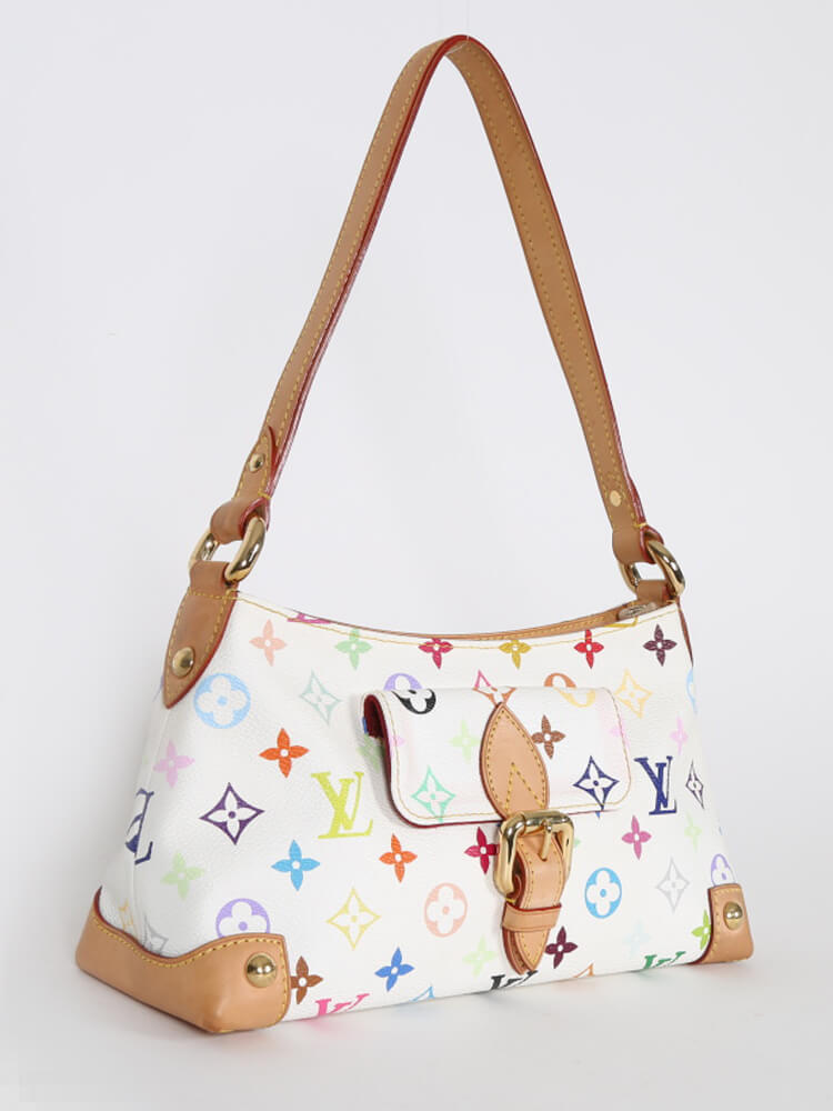 Louis Vuitton White Multicolor Monogram Eliza Shoulder Bag For Sale at  1stDibs  louis vuitton multicolor shoulder bag, lv multicolor shoulder bag,  louis vuitton white bag