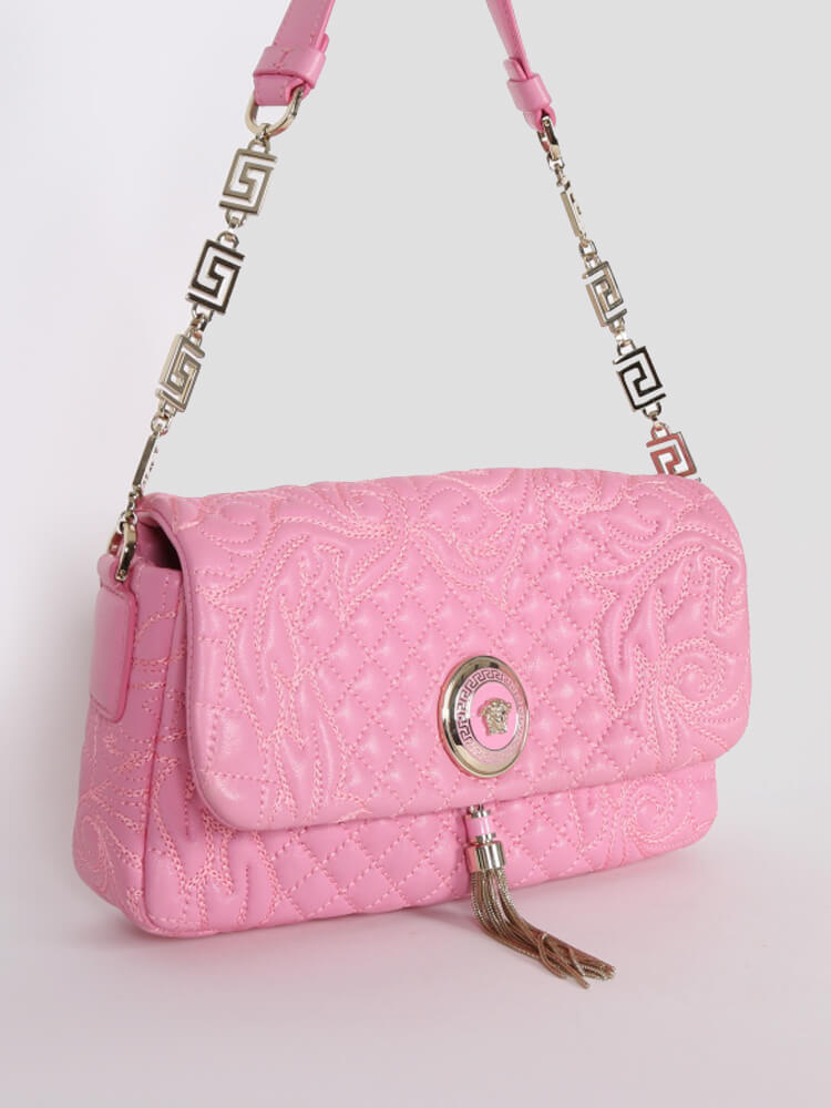 Gianni Versace Handbag Pink Leather ref.34275 - Joli Closet