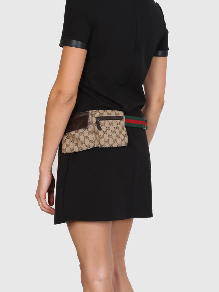 Gucci GG Canvas Small Bum Bag www.luxurybags.eu