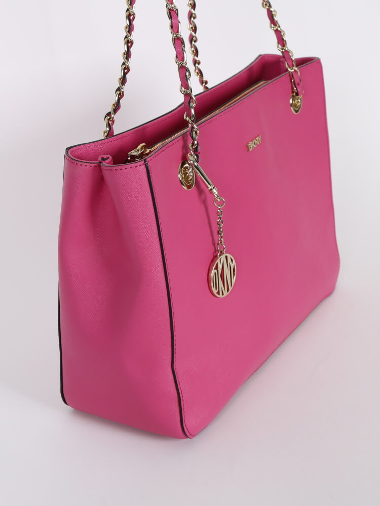 DKNY - Saffiano Leather Pink Chain Bag