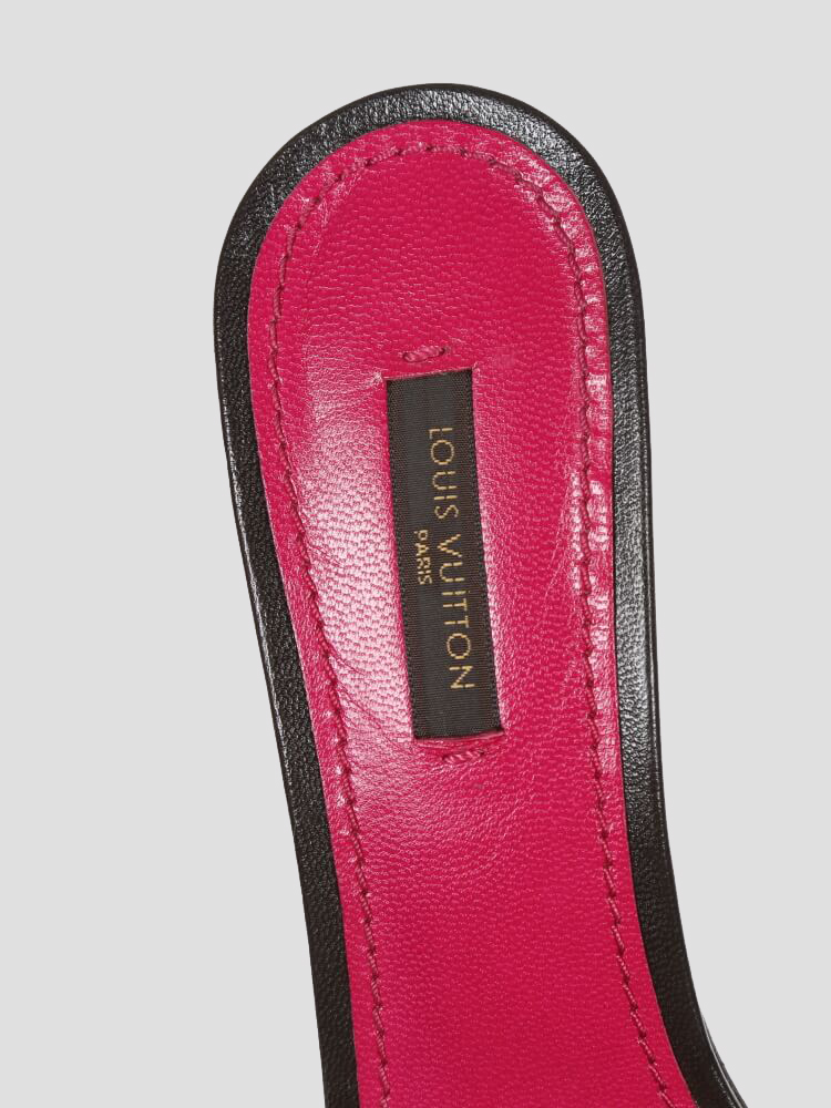 Mules Louis Vuitton Pink size 41 EU in Polyester - 23465563