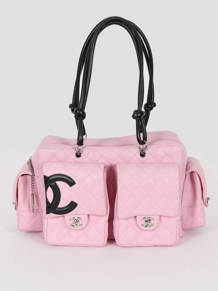 Chanel - Cambon Reporter Baby Pink Leather Bag