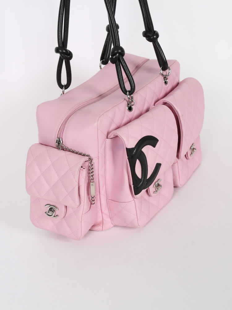Cambon reporter leather handbag Chanel Pink in Leather - 25107537
