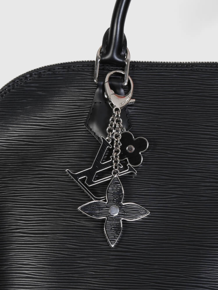 Louis Vuitton LV Bloom Bracelet Black Leather & Metal. Size NA
