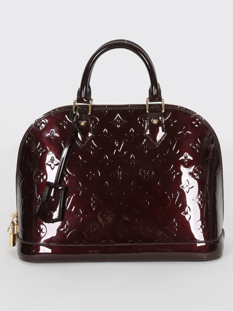 Louis Vuitton - Alma PM Monogram Vernis Leather Amarante