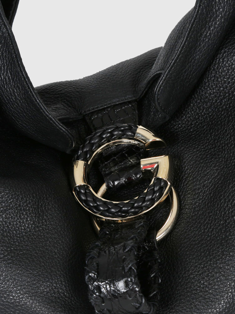 Gucci - G Wave Black Leather Hobo | www.luxurybags.eu