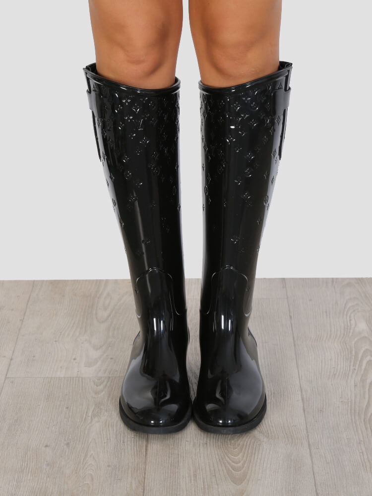 Louis Vuitton Black Rain Boots – thankunext.us