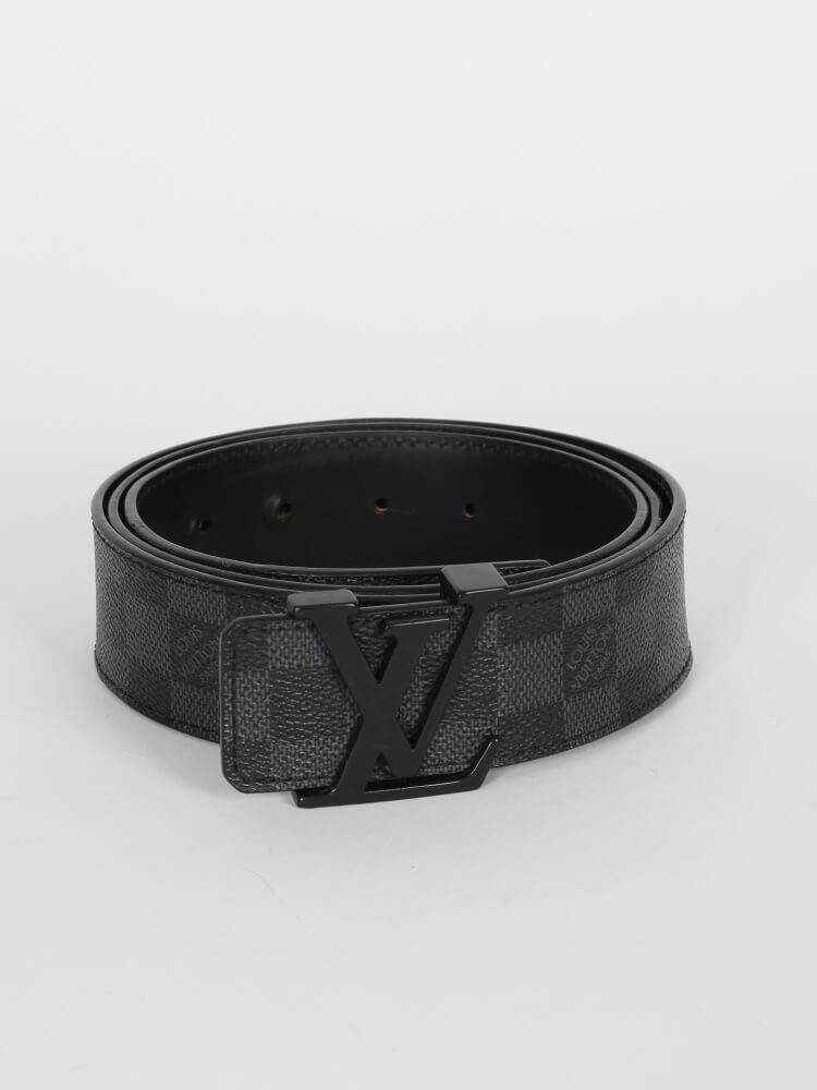 Louis Vuitton Canvas Damier Graphite LV Initiales Belt – LuxuryPromise