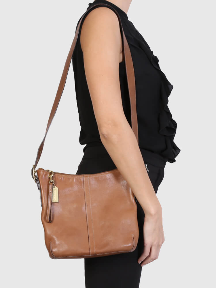 coach camel crossbody