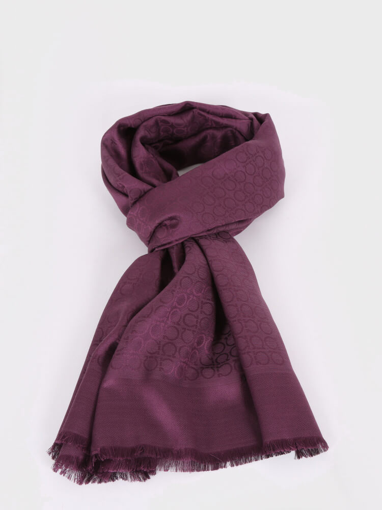 Ferragamo Silk Scarfs Purple in Violet Pink Womens Scarves and mufflers Ferragamo Scarves and mufflers 