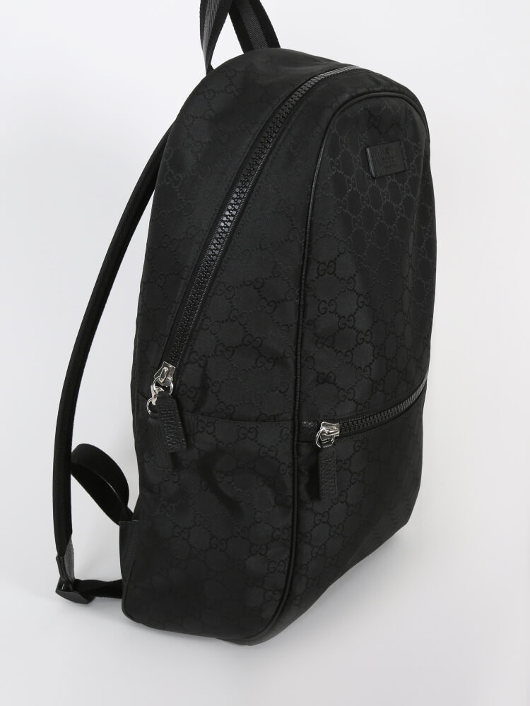 Gucci - GG Nylon Backpack Black