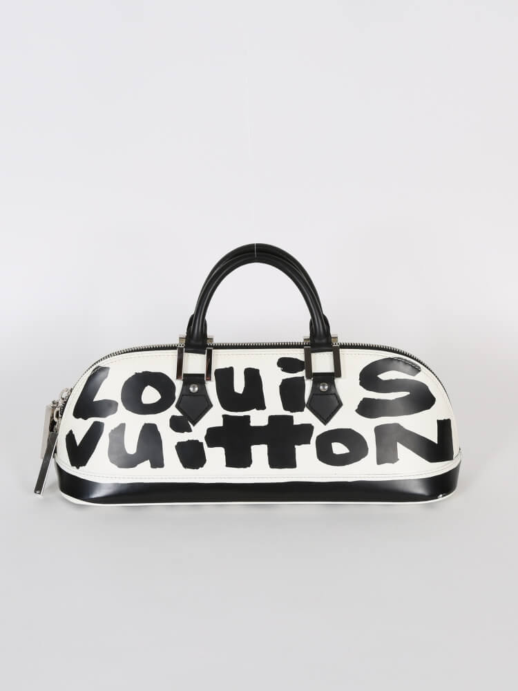 Vintage Louis Vuitton Graffiti Alma MM Bag Noir Black White (for Hire) –  EKOLUV