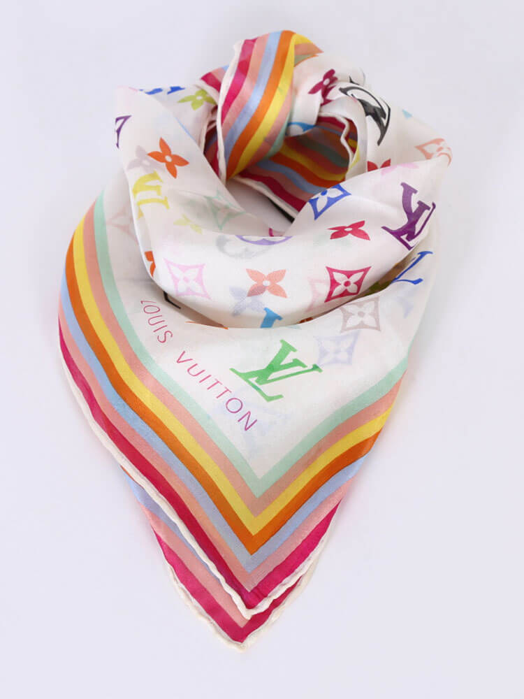 louis vuitton multicolor scarf