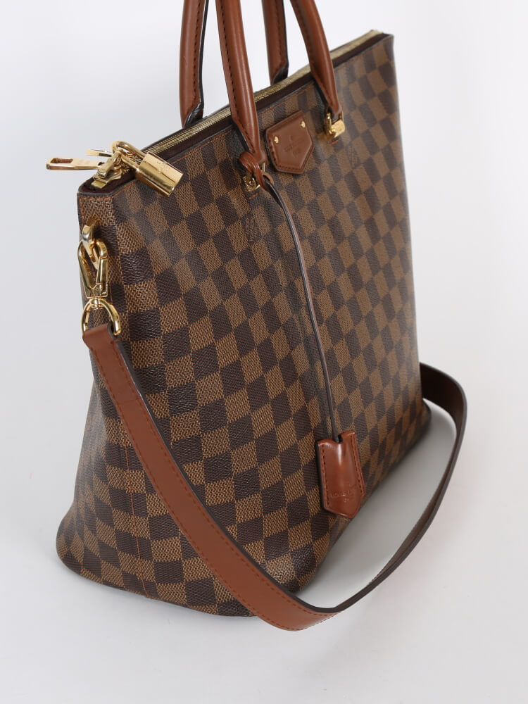 LOUIS VUITTON Damier Ebene Belmont Tote Handbag