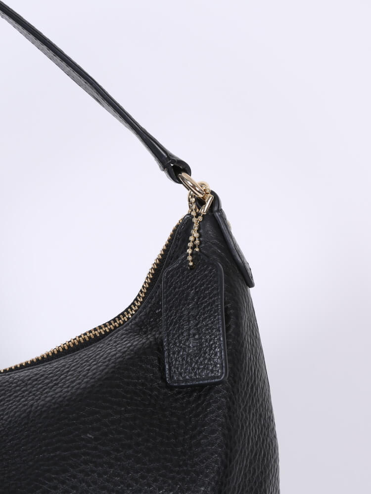 Celeste Leather Hobo Bag - Large - Black - Go Forth Goods ®