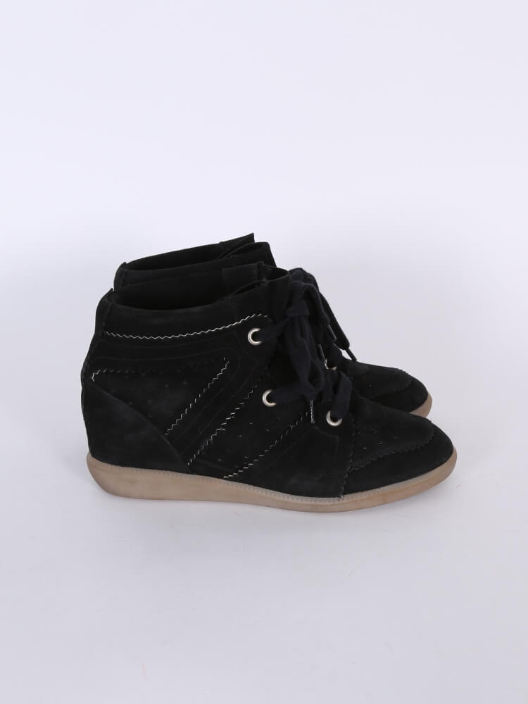 Isabel Marant Suede Sneakers Black 41 | www.luxurybags.eu