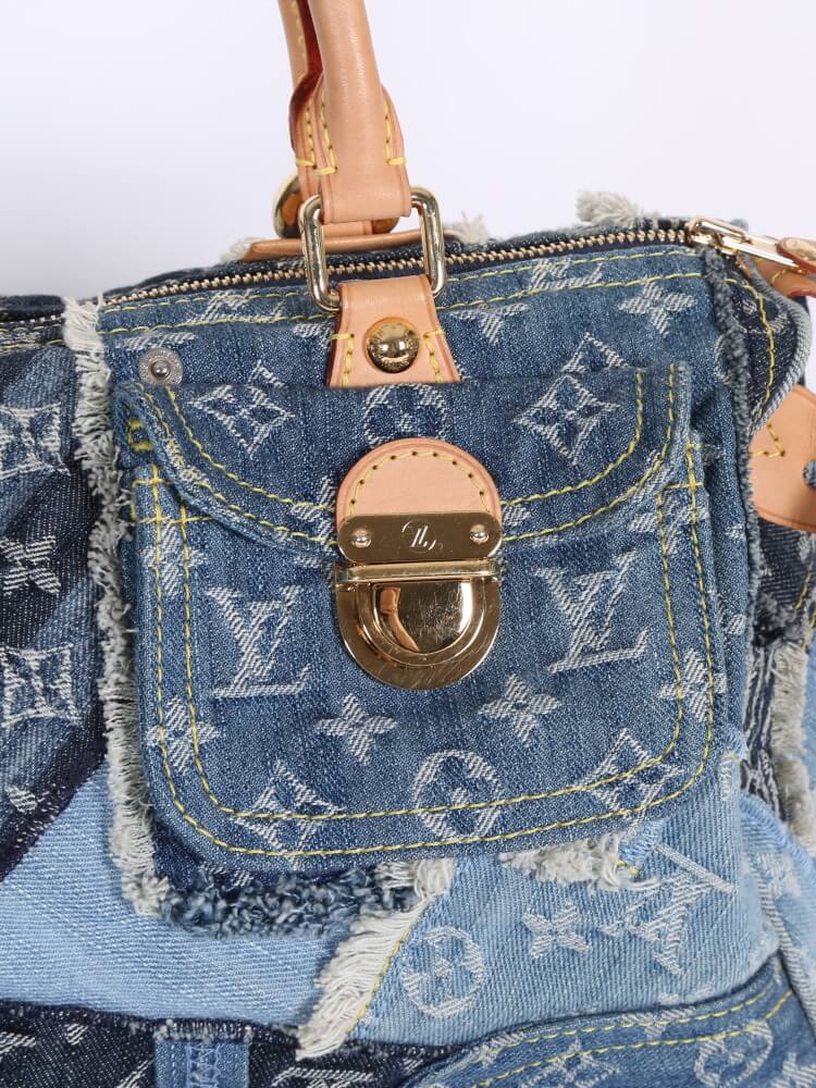 Louis Vuitton Monogram Denim Patchwork Speedy 30 (SHG-HhLIYd) – LuxeDH