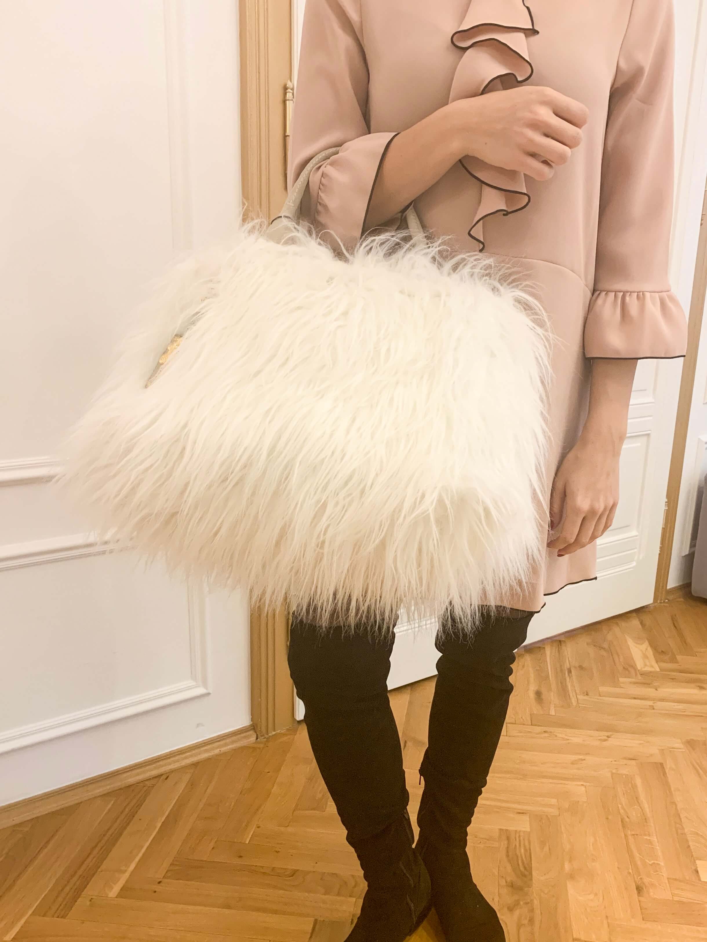 Prada Fur Tote Bag