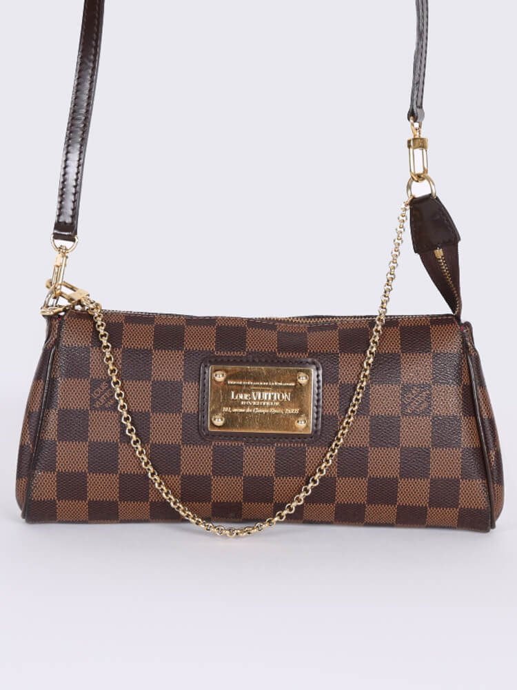 Louis Vuitton Eva Clutch Damier Ebene – Addicted to Handbags