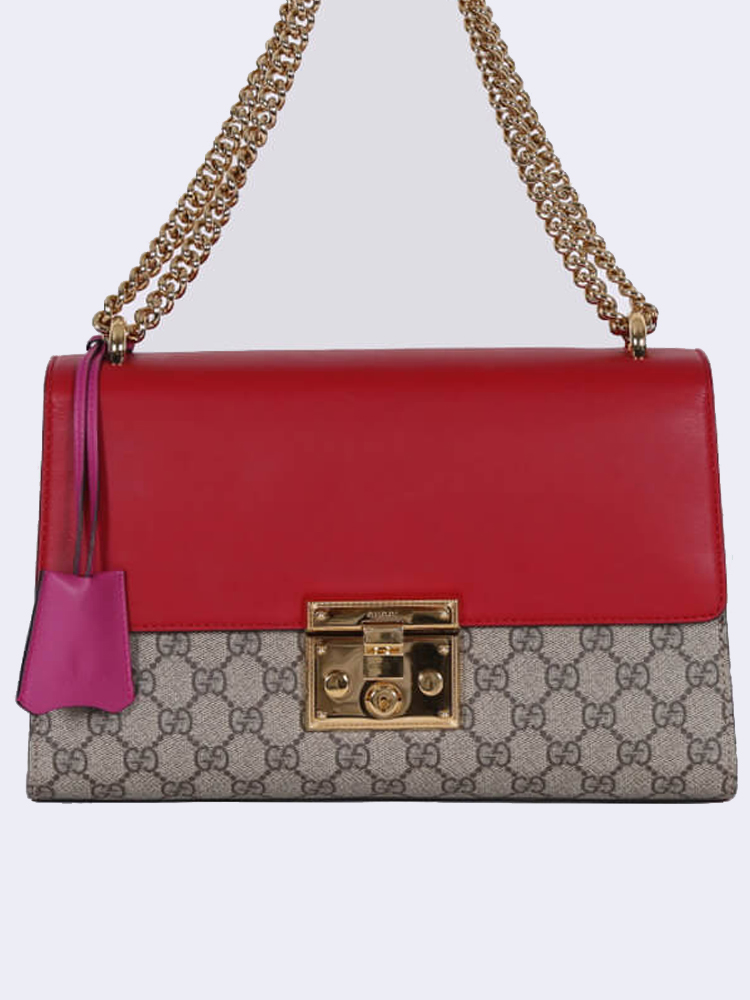 Gucci Padlock GG Supreme Shoulder Bag Medium www.luxurybags.eu