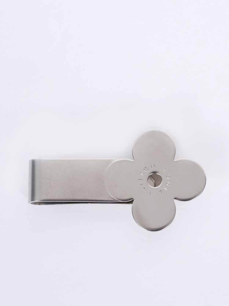 Louis Vuitton Silver Flower Money Clip