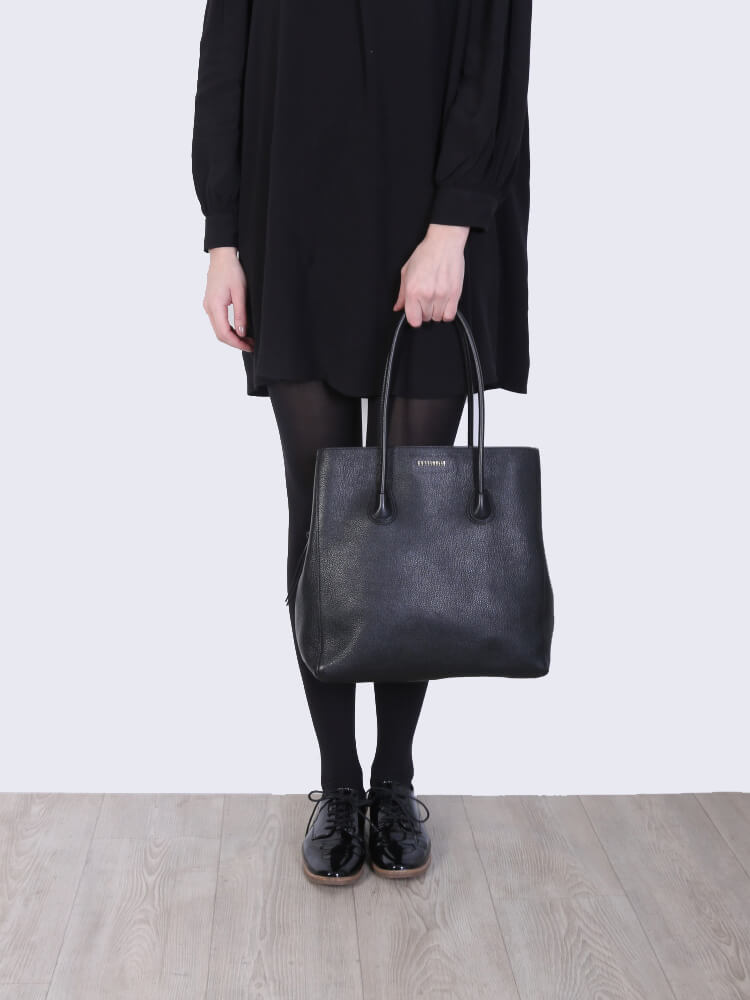 Coccinelle black sales leather bag