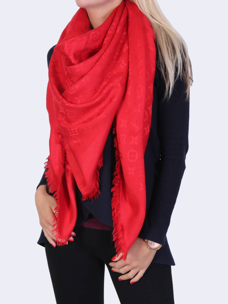 Vuitton - Monogram Shawl Red | www.luxurybags.eu