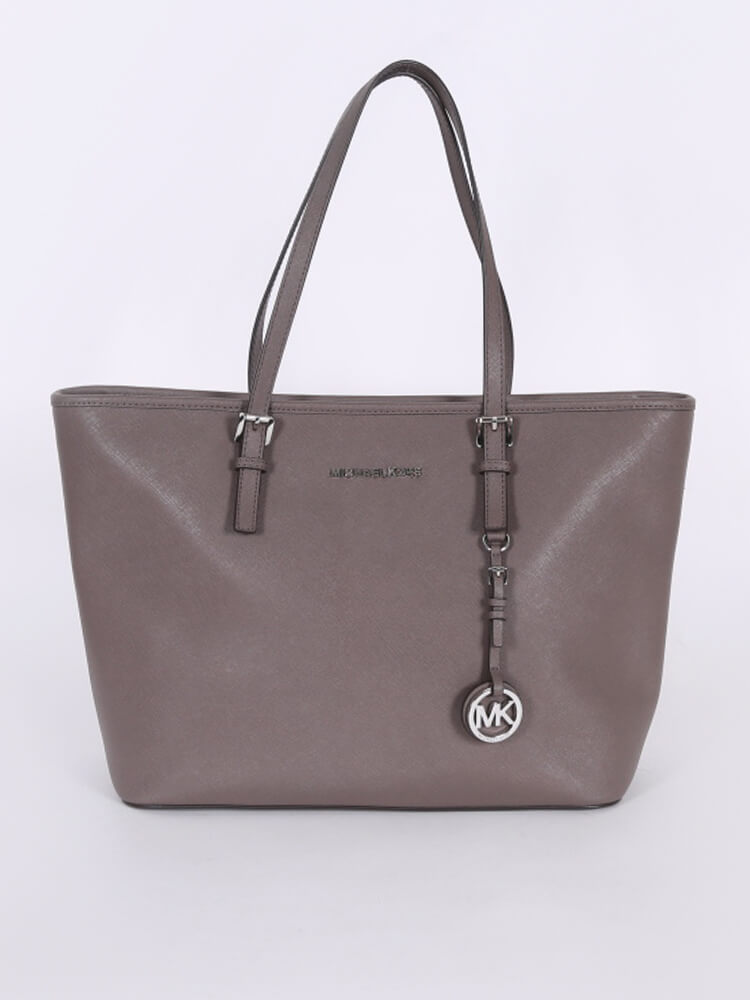 Michael Kors - Jet Set Travel Medium Saffiano Tote Dark Grey |  